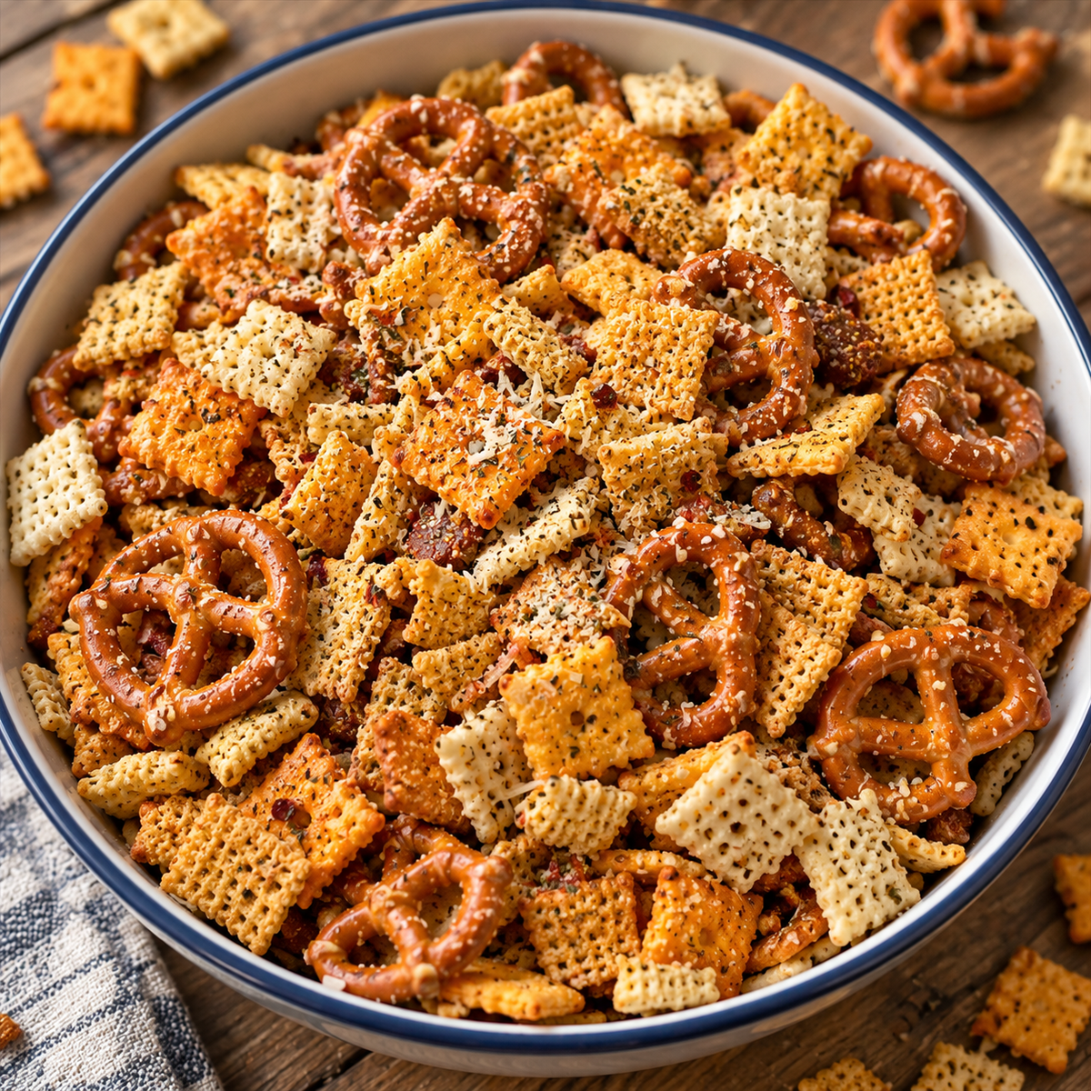 Three Cheese Pizza Snack Mix