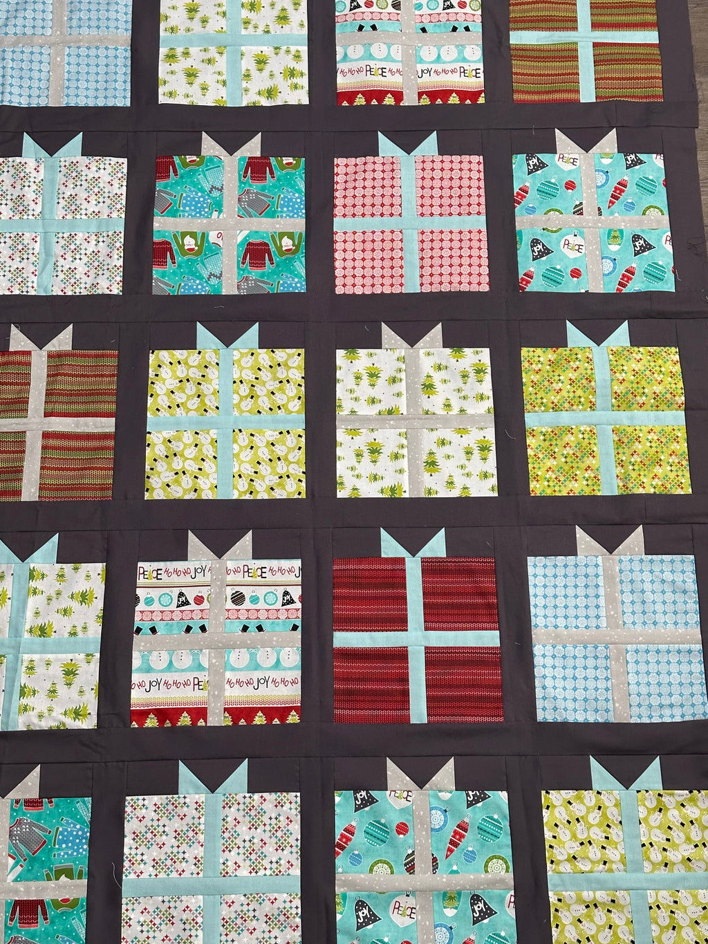 All Wrapped Up  - Twin Size Quilt 60" x 80"