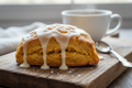 glazed pumpkin scone